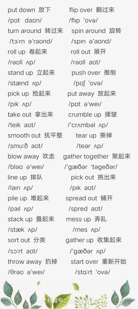 指令的英文截图