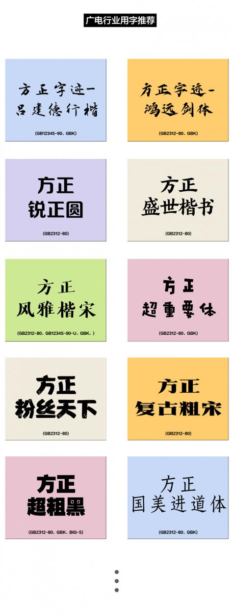 方正免费商用字体有哪些