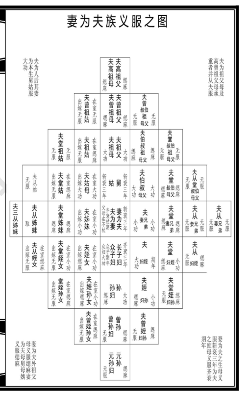 家谱五服表