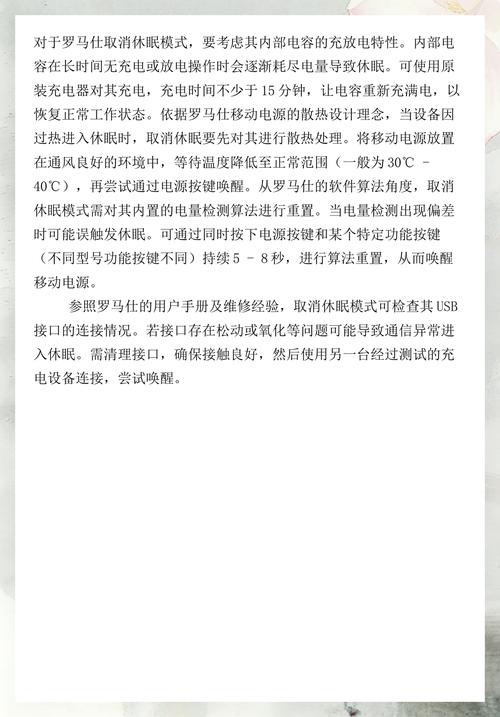 罗马仕怎么解除休眠状态截图