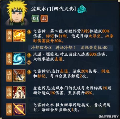 火影羁绊波风水门攻略