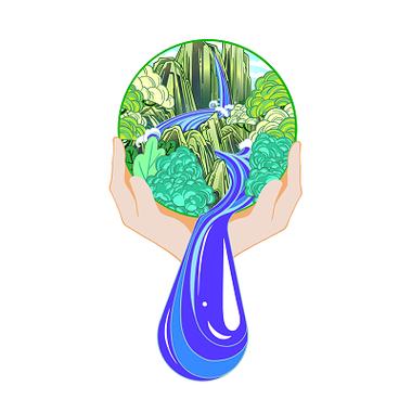 屏幕上有个小水滴图标