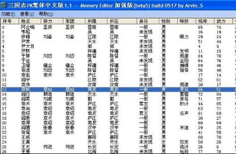 三国志11存档修改器