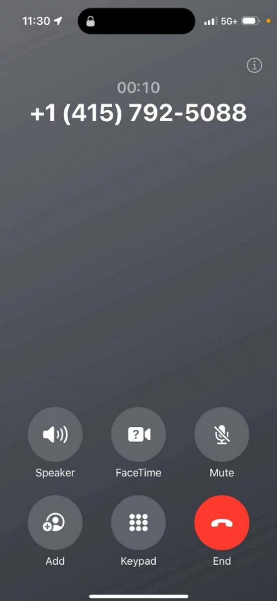 iphone拨打电话显示照片截图