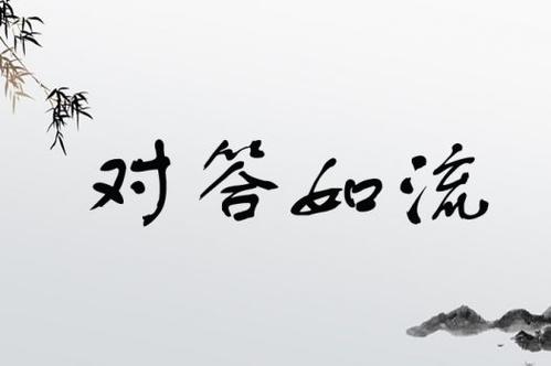 对答如流的对是什么意思