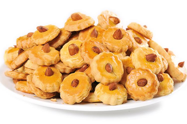 椰子图案的饼干