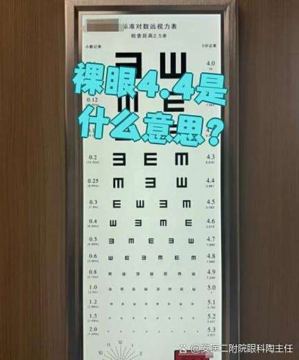 裸眼视力4.3