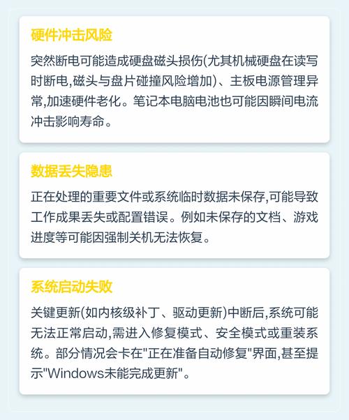强制关机电脑会怎么样截图