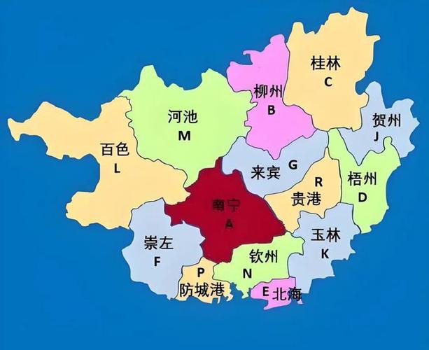 广西地图高清