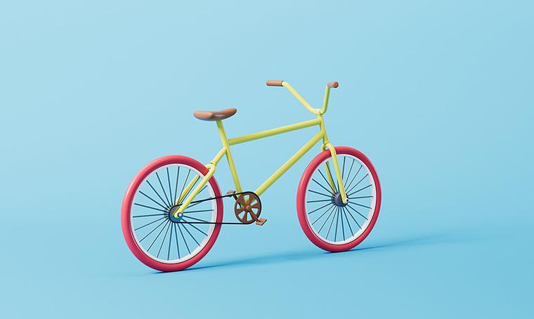 3D制作自行车