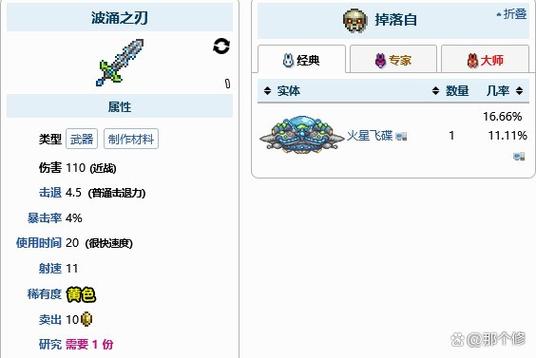 泰拉瑞亚波涌之刃ID
