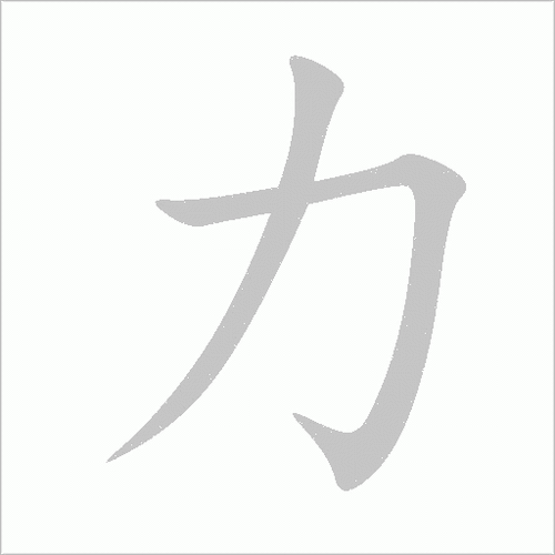 力字加偏旁组成新字