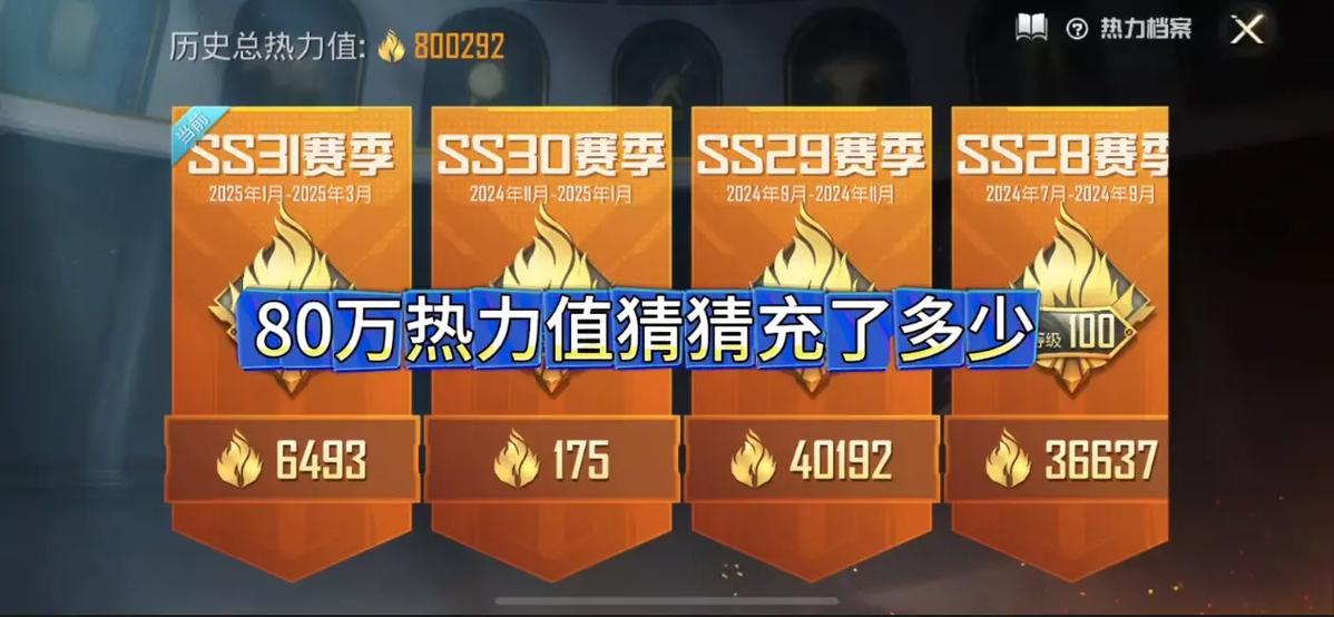 和平精英热力值6000多少钱