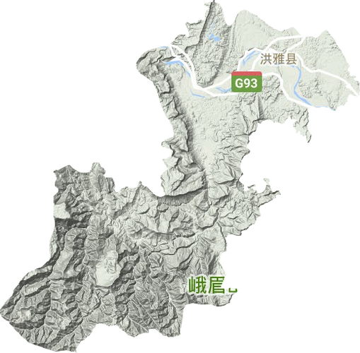 洪雅县乡镇地图