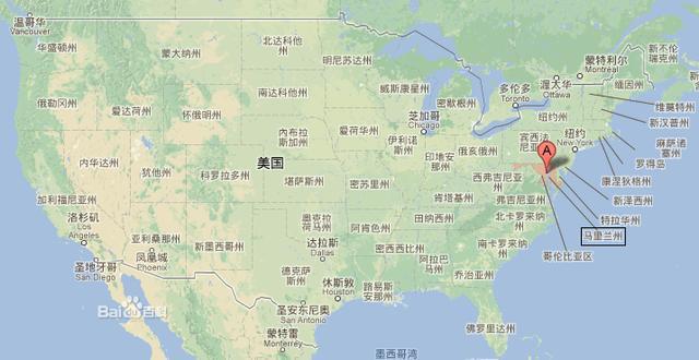 马里兰州地理位置
