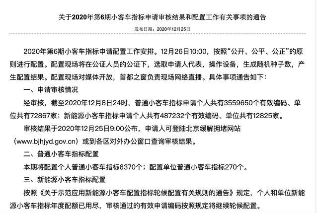 小客车指标更新申请