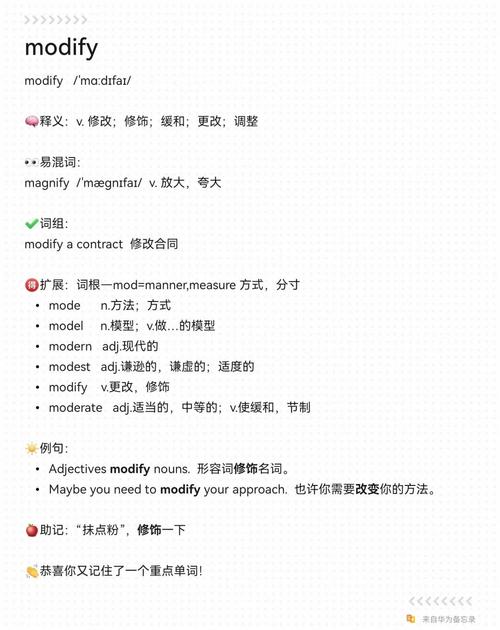 modify的用法