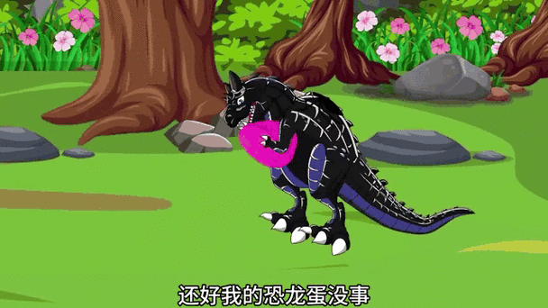 一个机械龙的动画片龙还能变成蛋