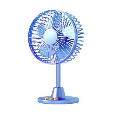 7厘米透明彩色风扇