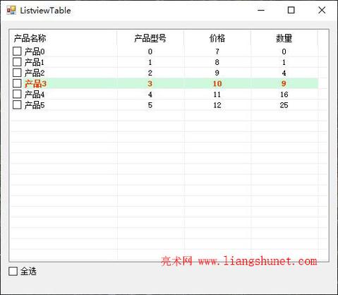 winform listview