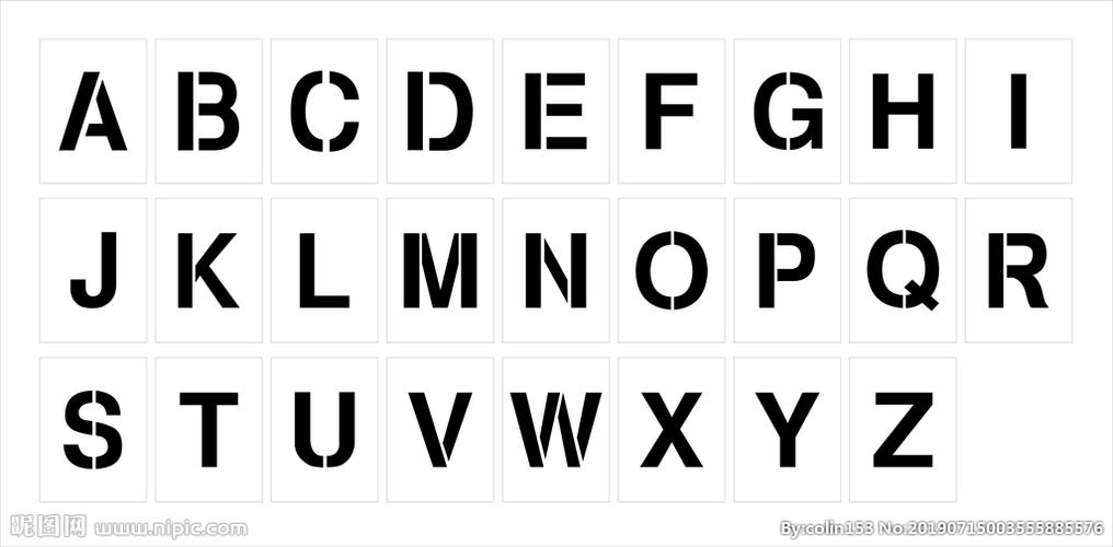 喷漆字模板