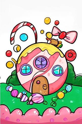 画一画糖果城堡