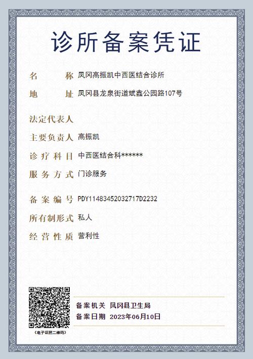诊所备案证变更负责人