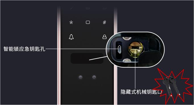 智能锁备用钥匙孔怎么打开