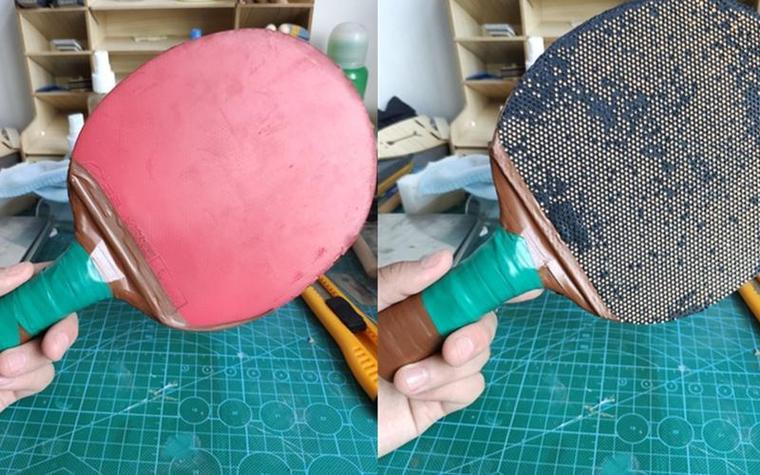 乒乓球胶皮老化修复
