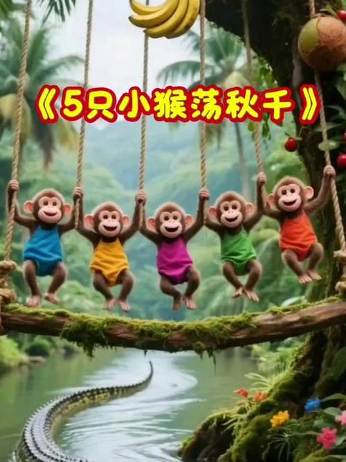 五只猴子和鳄鱼的故事