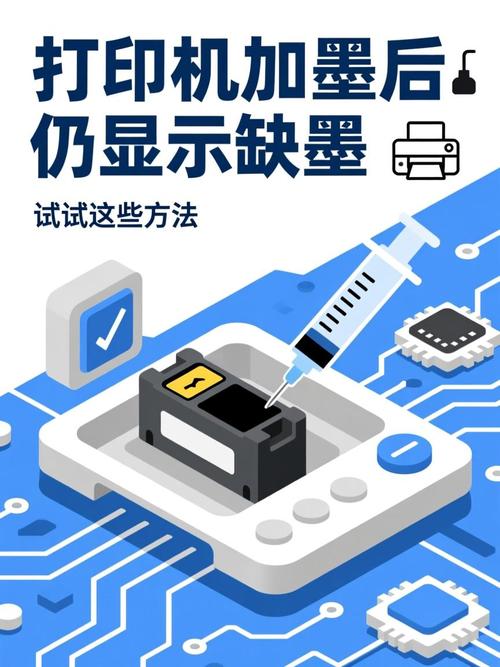 打印机缺墨后加墨打不出来截图