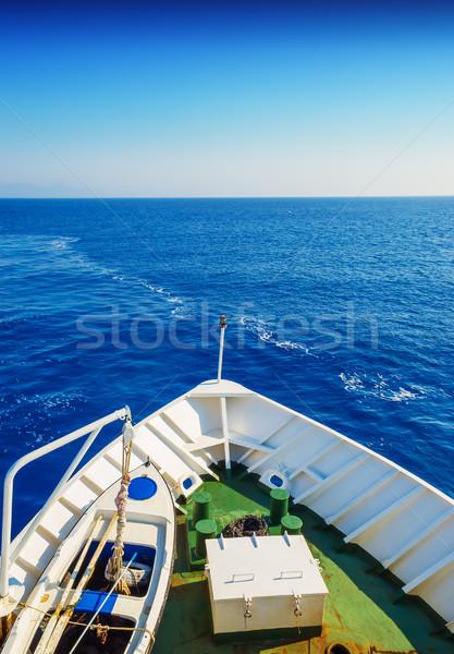 in the open sea