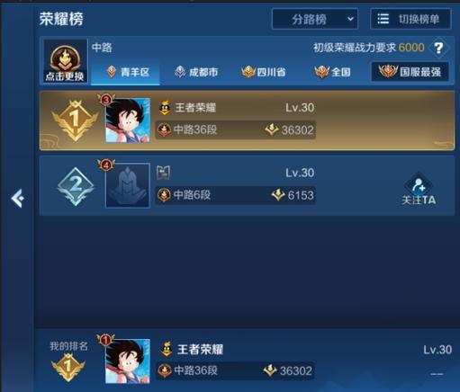 王者荣耀百强榜上榜经验