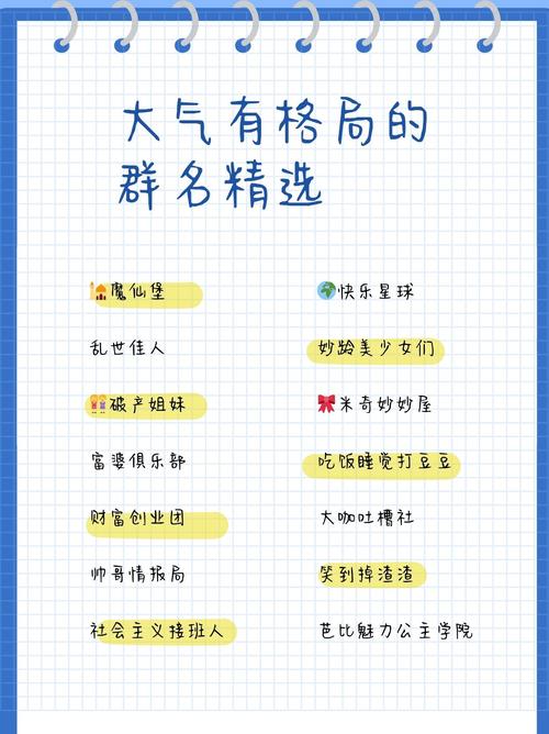 老板群名称简洁大气
