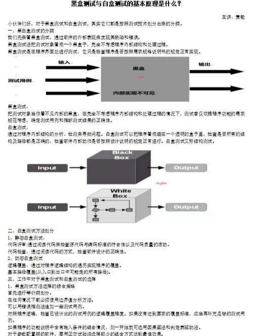 白盒测试和黑盒测试的区别