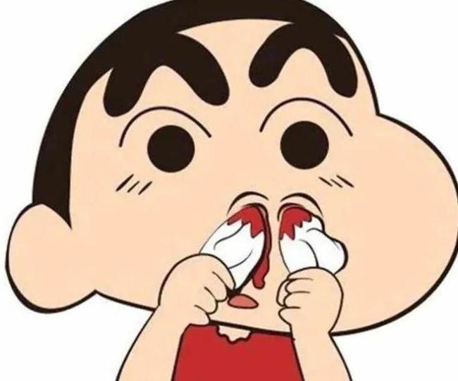 流鼻血的卡通人物
