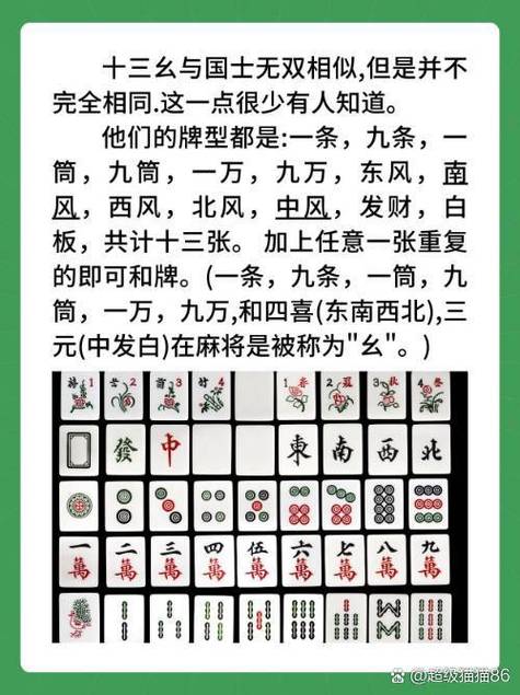 十三幺是什么牌组成的图片