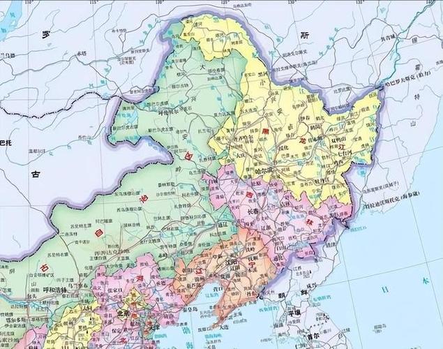 东北三省地图完整版缩略图