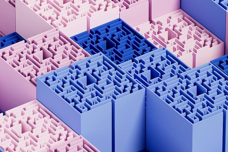 3D涂色迷宫