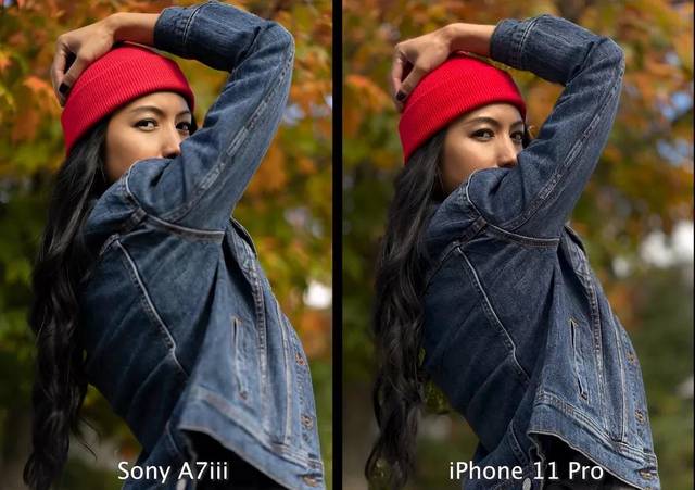 iphone人像背景虚化截图