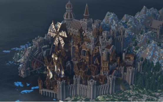 mc中世纪建筑截图