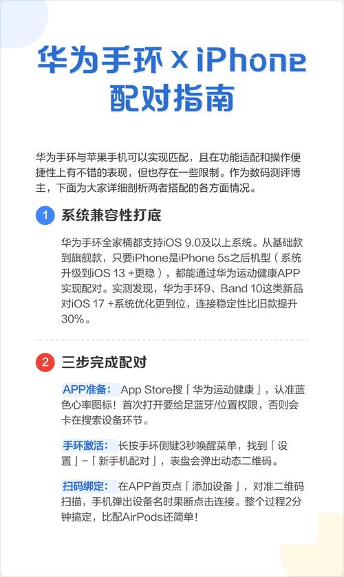 华为手环和苹果手机可以匹配吗