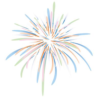 彩色烟花