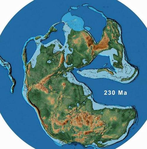 地球原始大陆地图