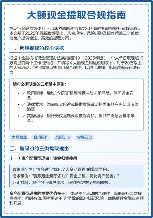企业提取大额现金理由