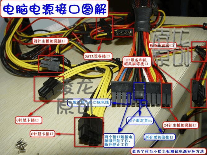 电脑接线图解