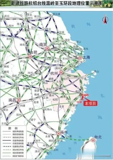 浙江省铁路交通地图