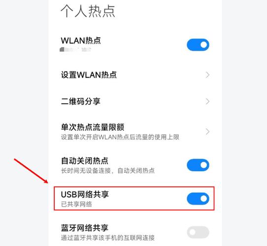小米USB网络共享灰色