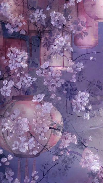 紫色古风壁纸