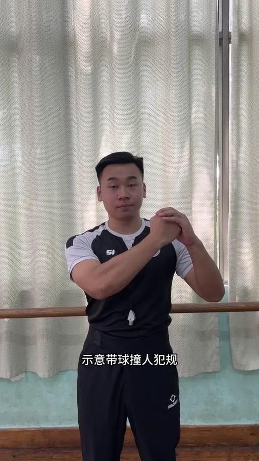 篮球犯规手势图解图片大全
